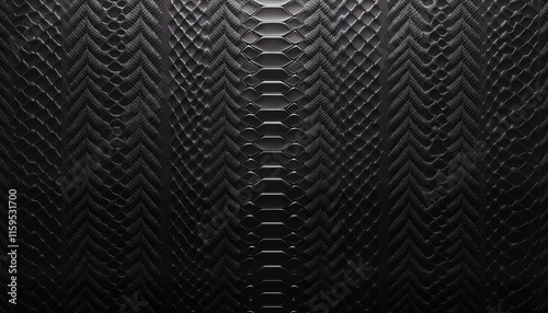 Wallpaper Mural Black geometric reptile skin texture pattern Torontodigital.ca