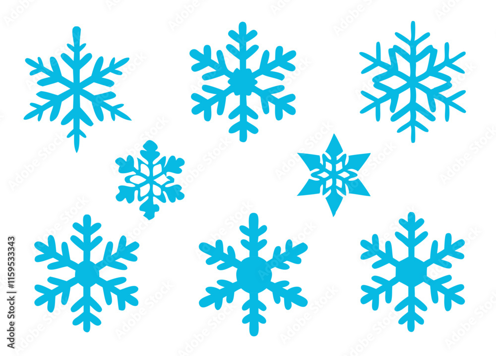 Set of cute snowflake icons on isolated background. Hand drawing art style. New Year ornament. Flat snowflake icons, silhouette.Snowflake vector set.Set of snowflake for decoration. Set of cute snowflake icons on isolated background. Hand drawing art style. New Year ornament. Flat snowflake icons, silhouette.Snowflake vector set.Set of snowflake for decoration.