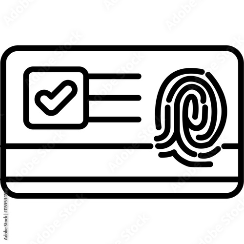 Biometric identification Icon