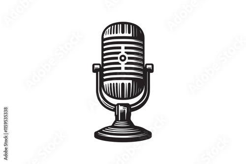 microphone silhouette vector 38.eps