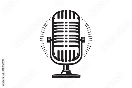 microphone silhouette vector 39.eps