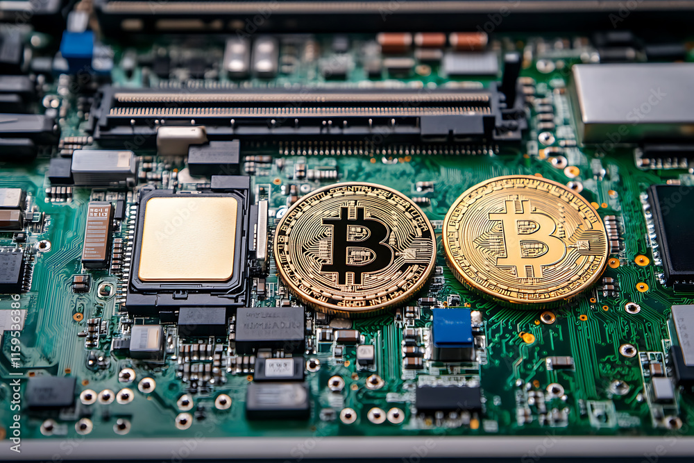 A detailed image of a Bitcoin, showcasing its iconic gold coin design, featuring the Bitcoin symbol A detailed image of a Bitcoin, showcasing its iconic gold coin design, featuring the Bitcoin symbol