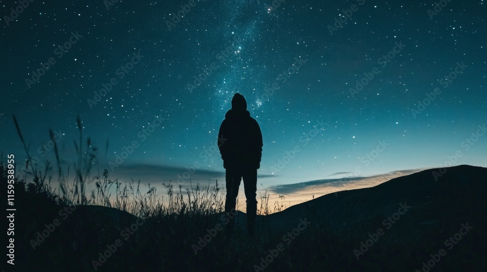 Night sky nature landscape background Night sky nature landscape background