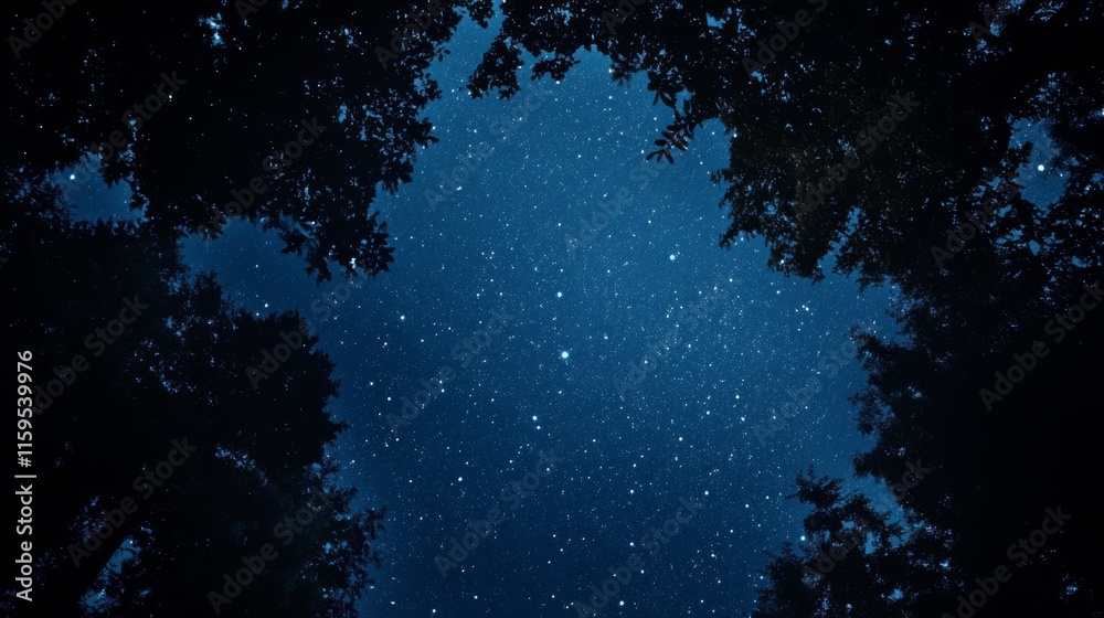 Fototapeta premium Night sky nature landscape background
