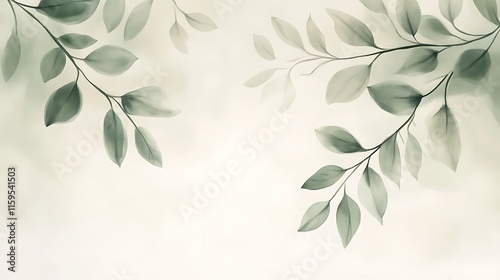 Green Leaf Collection: Artistic Watercolor and Detailed Digital Illustrations Featuring Clovers, Tropical Leaves, Falling Foliage, and Textured Dry Leaves - Perfect for Nature-Themed Designs and Decor