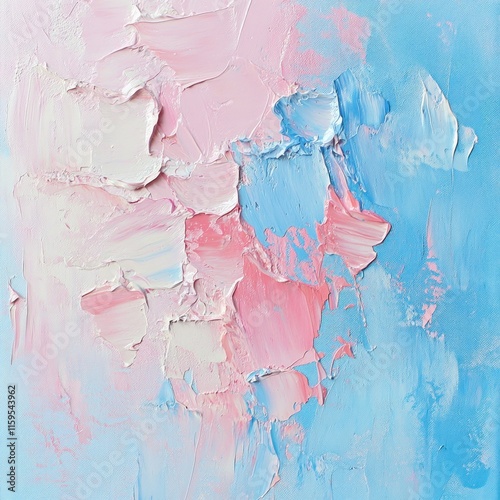 Abstract pink and blue oil paint texture. photo