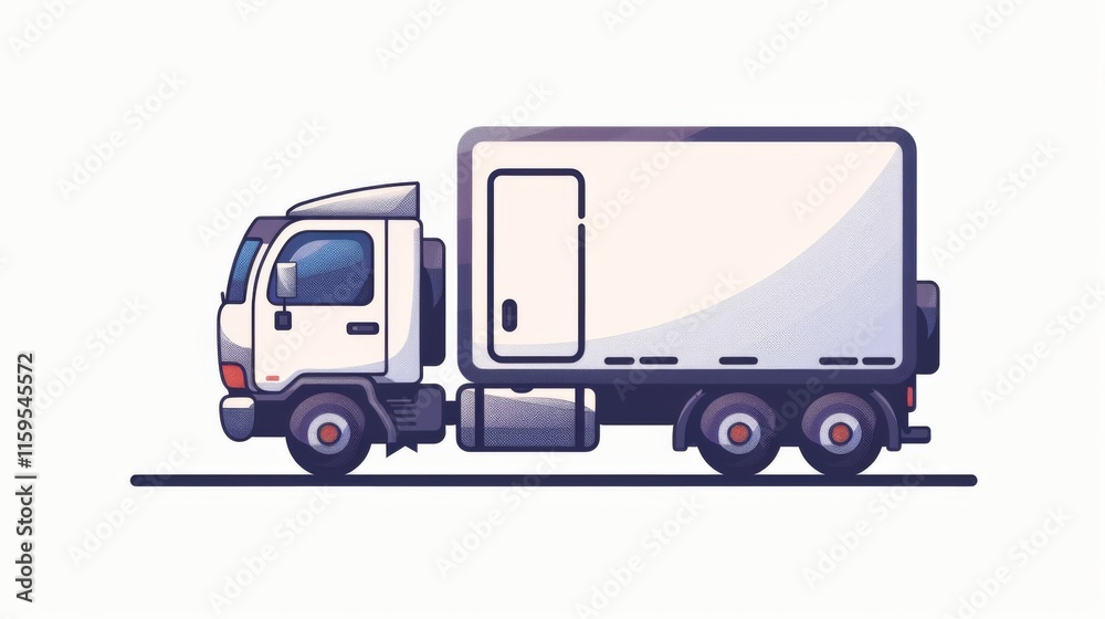 Delivery truck transportation illustration Delivery truck transportation illustration