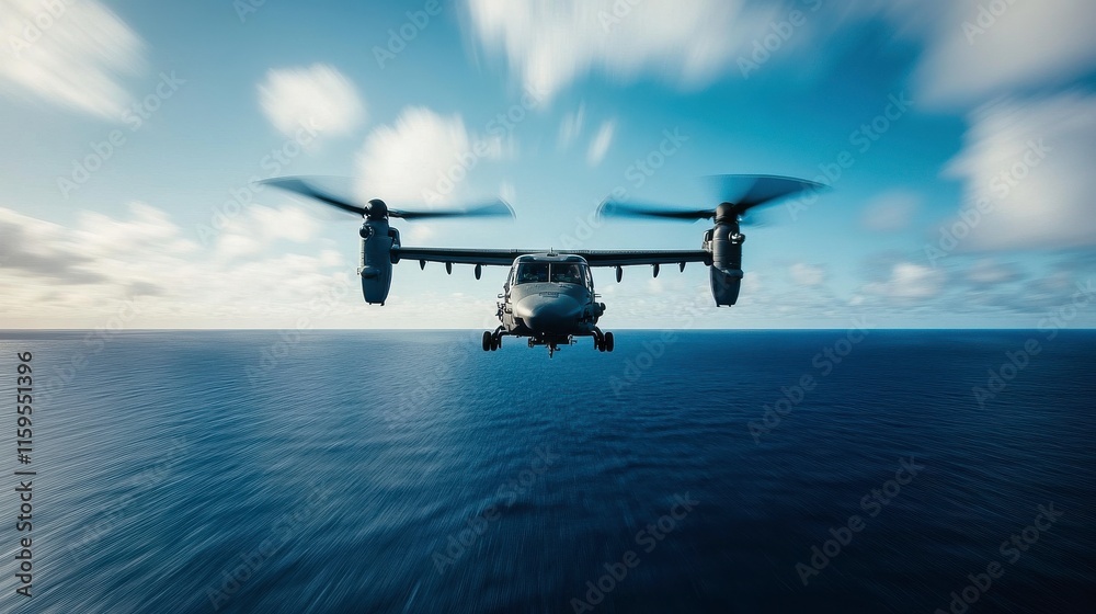 High-Speed Flyover During Naval Exercise High-Speed Flyover During Naval Exercise