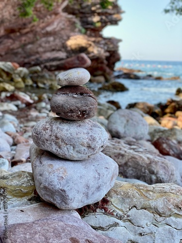 stones on the beach