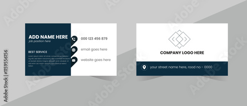 Visiting card design, and creative template. professional business card design