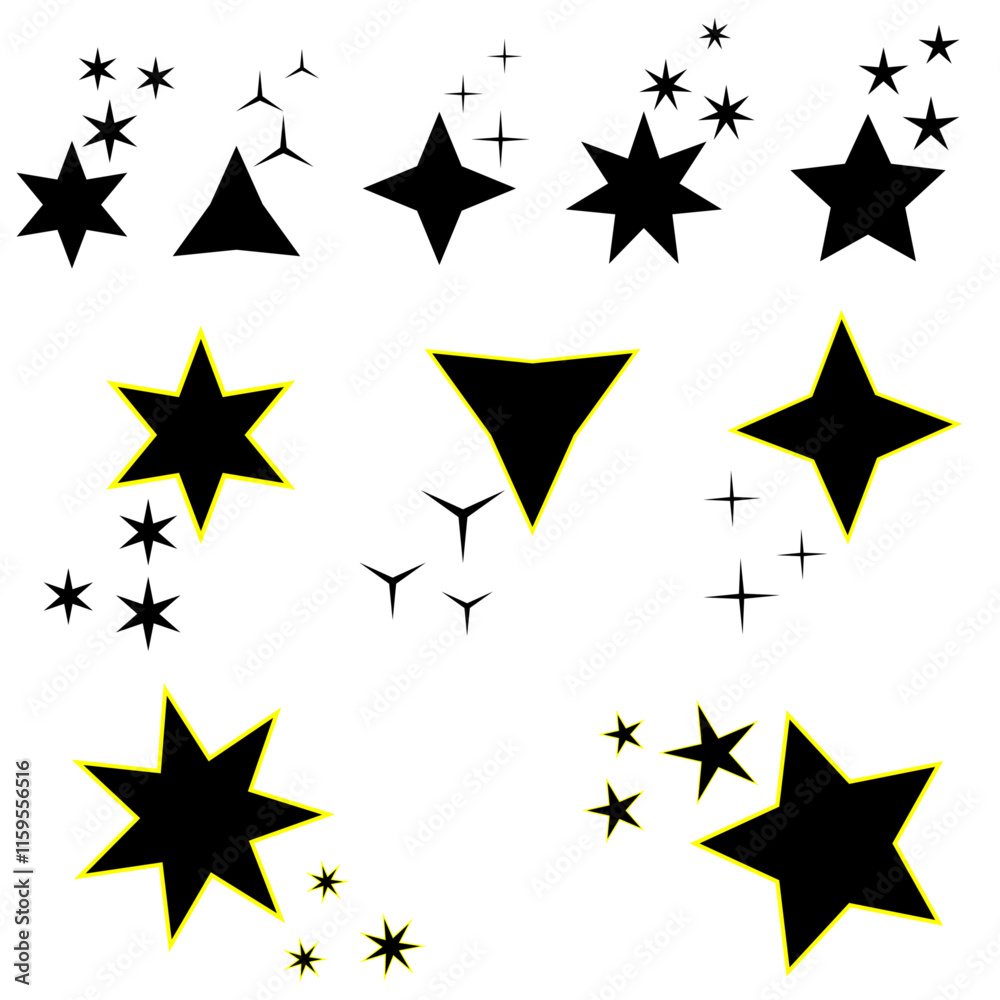 Obraz premium set of stars