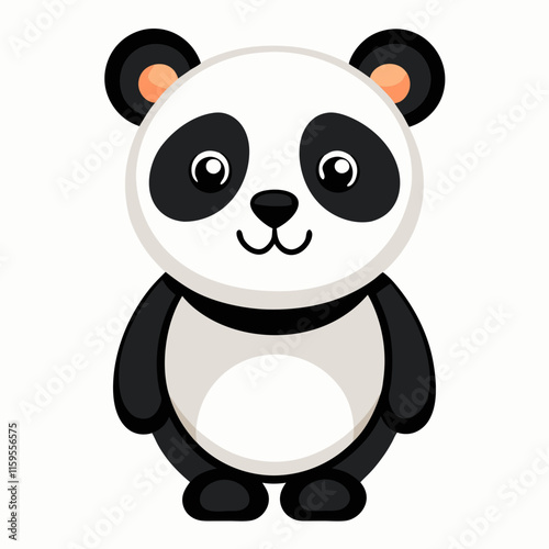 Panda ,white background