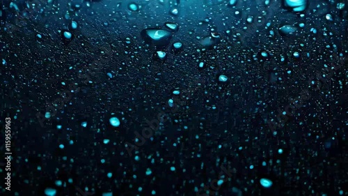 Water rain drops or steam shower isolated on transparent background. Realistic pure droplets condensed. Vector clear vapor water bubbles on window glass surface for your design