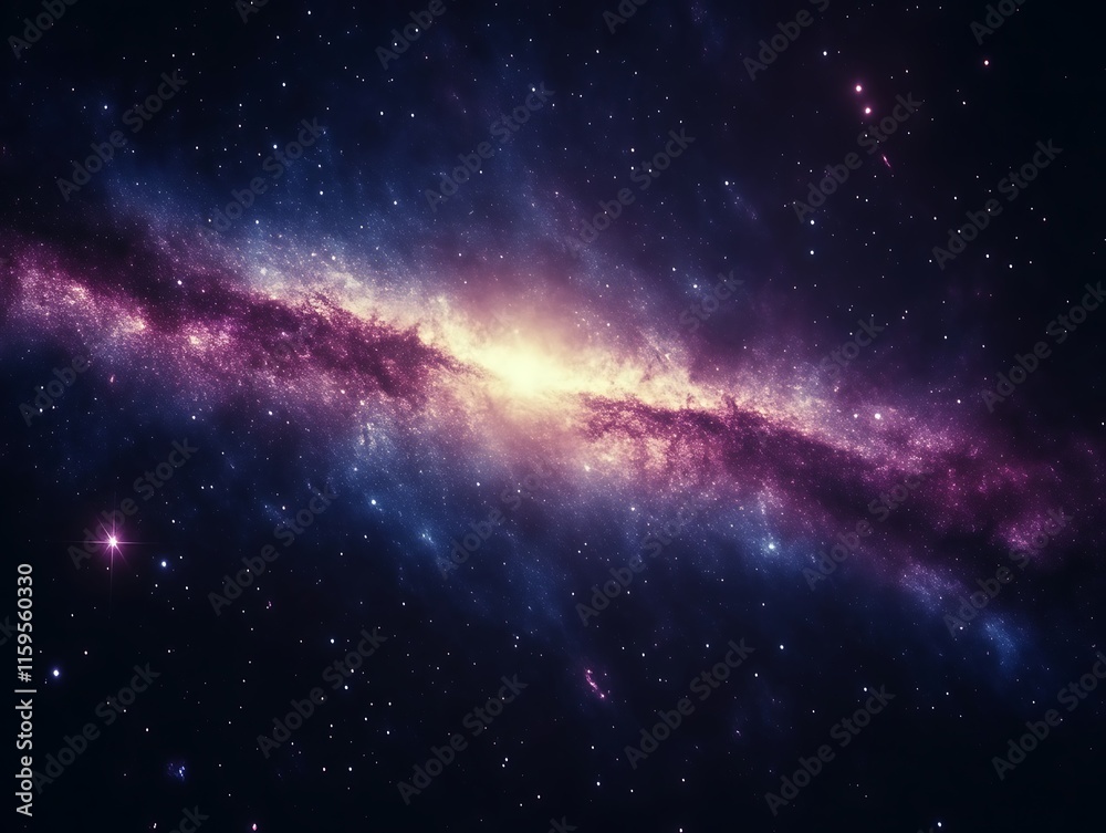 A Cosmic Nebula Glows Brightly In The Vastness Of Space A Cosmic Nebula Glows Brightly In The Vastness Of Space