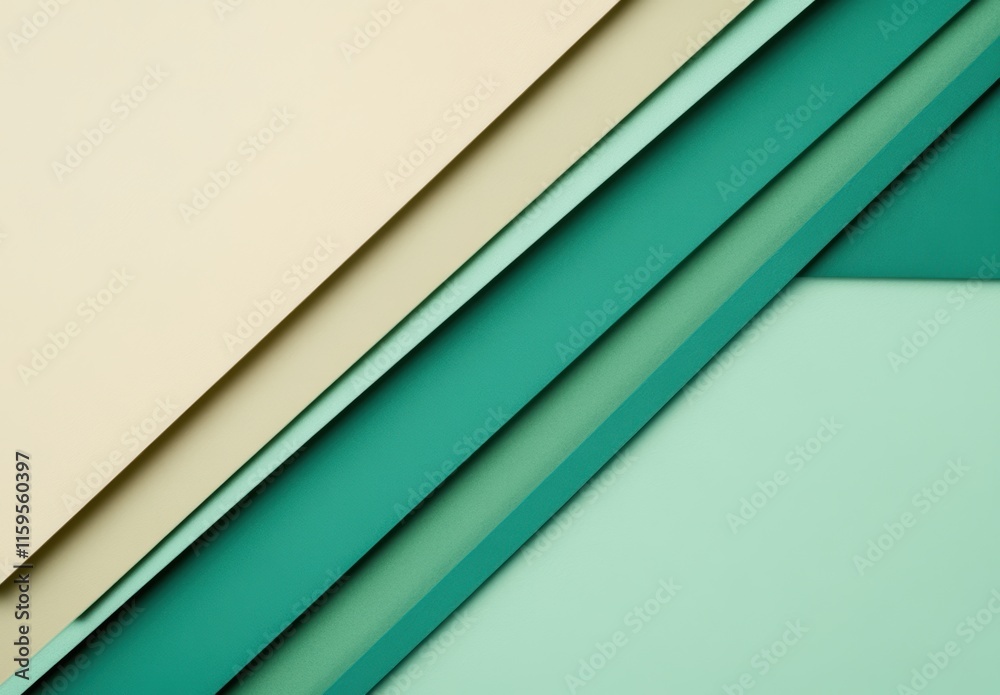 Obraz premium 色と形の美しい組み合わせがある多層の紙のデザインと抽象的な背景