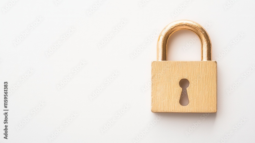 Datensicherheitsmaßnahmen und Schutzkonzepte dargestellt mit goldenem Vorhängeschloss Datensicherheitsmaßnahmen und Schutzkonzepte dargestellt mit goldenem Vorhängeschloss