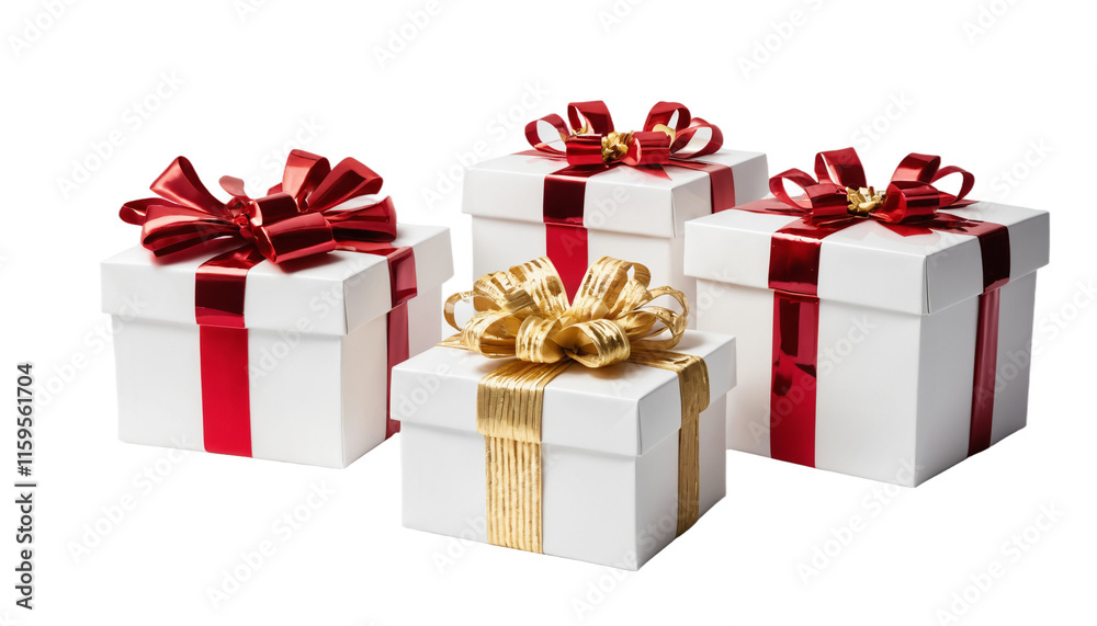 White Gift Boxes in Vibrant Festive Color Combination | Gift Box PNG Transparent White Gift Boxes in Vibrant Festive Color Combination | Gift Box PNG Transparent