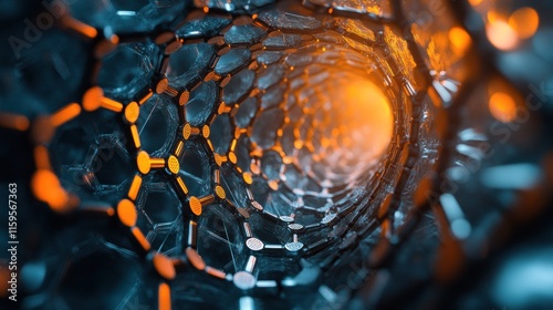 Carbon nanotubes showcase their intricate structures, highlighting their potential in various scientific and engineering applications photo
