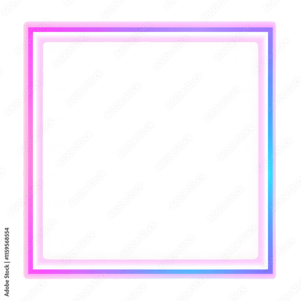 Illustration of neon electric style square frame. Gradient pink purple blue color. Isolated on transparent background.
Illustration of neon electric style square frame. Gradient pink purple blue color. Isolated on transparent background.