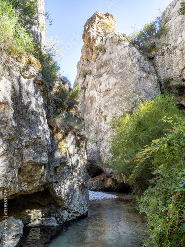 Hondo gorge near Tramacastilla, Teruel, Spain photo