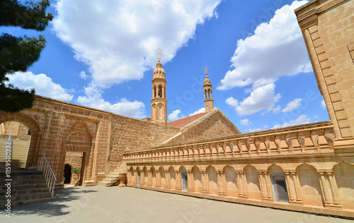 Mor Abrohom Monastery in Midyat, Mardin, Turkey. photo