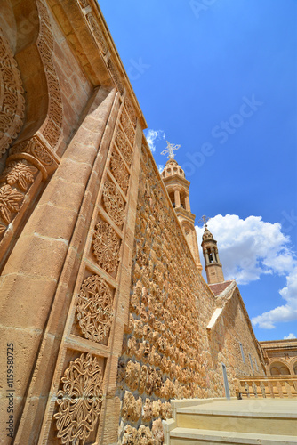 Mor Abrohom Monastery in Midyat, Mardin, Turkey.