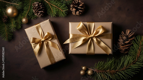 christmas tree and gift box