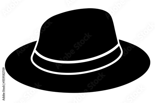 black hat isolated on white