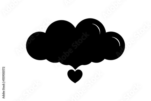 heart shaped cloud