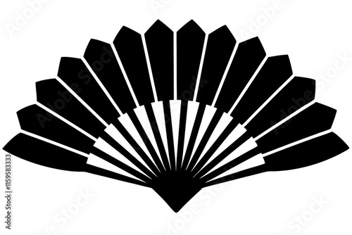 black and white fan