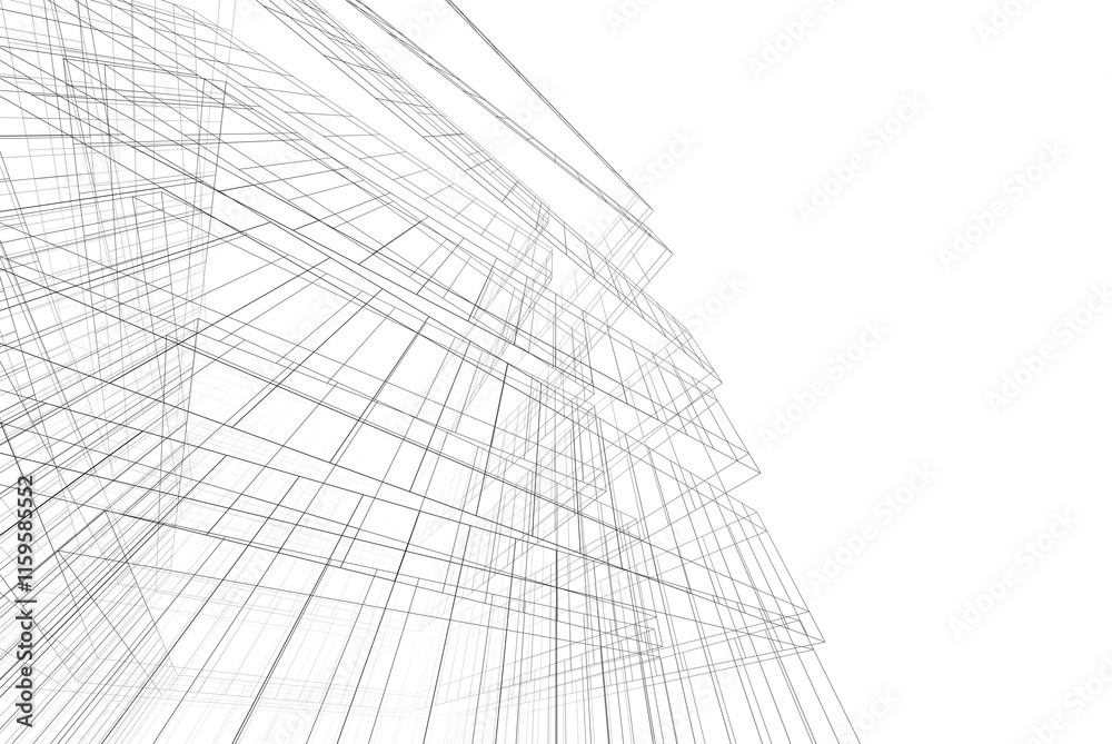 Abstract background of modern architecture 3d illustration Abstract background of modern architecture 3d illustration