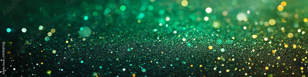 Emerald green metallic gradient with glittering highlights and fine noise texture Emerald green metallic gradient with glittering highlights and fine noise texture