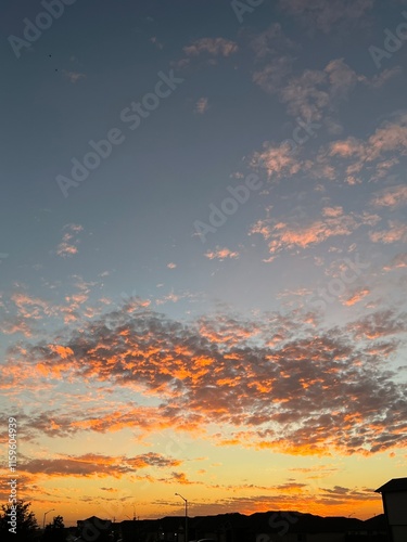 red sunset sky