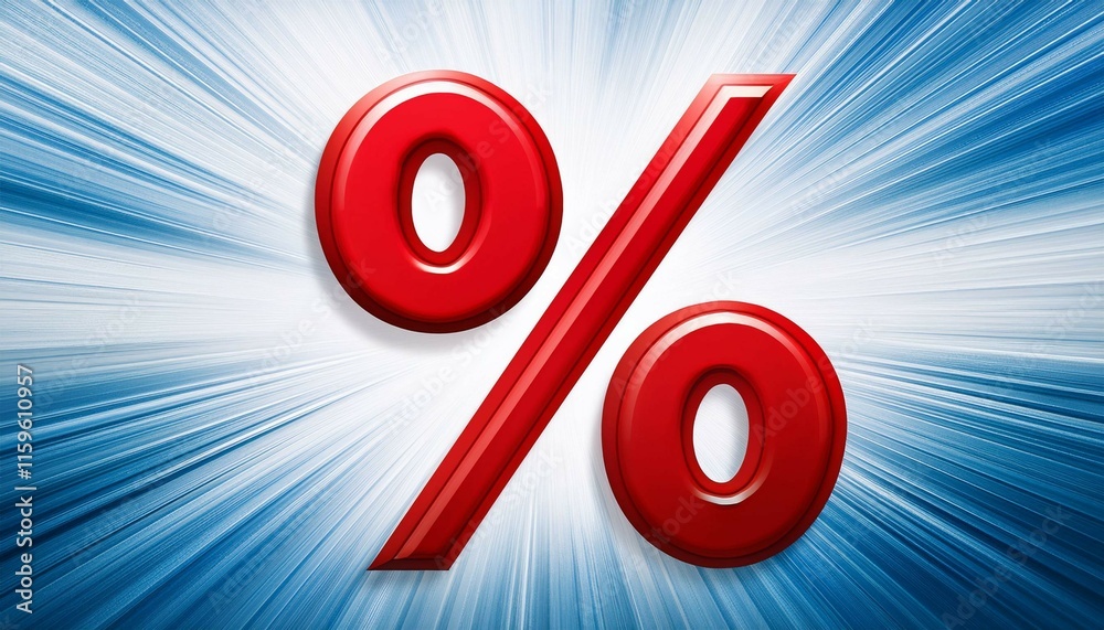 red percent sign red percent sign