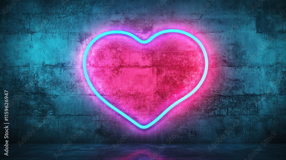 Glowing up, A glowing neon heart on a dark background, perfect for conveying love, emotion, or a modern aesthetic in digital design. Glowing up, A glowing neon heart on a dark background, perfect for conveying love, emotion, or a modern aesthetic in digital design.