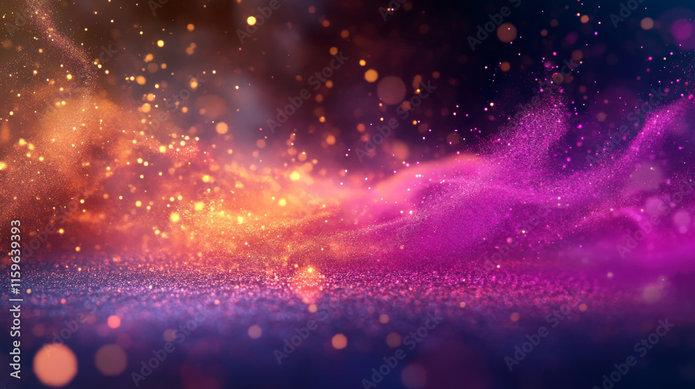 Obraz premium The hologram 60 percent. Holographic projection sale tag 60%. Flickering energy flux of particles. Scientific design of the sale campaign.