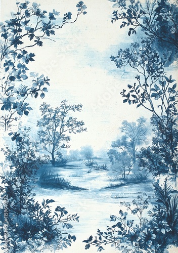 French Toile Junk Journal Papers Vintage Toile De Jouy Journal Pages Shabby Chic Paper