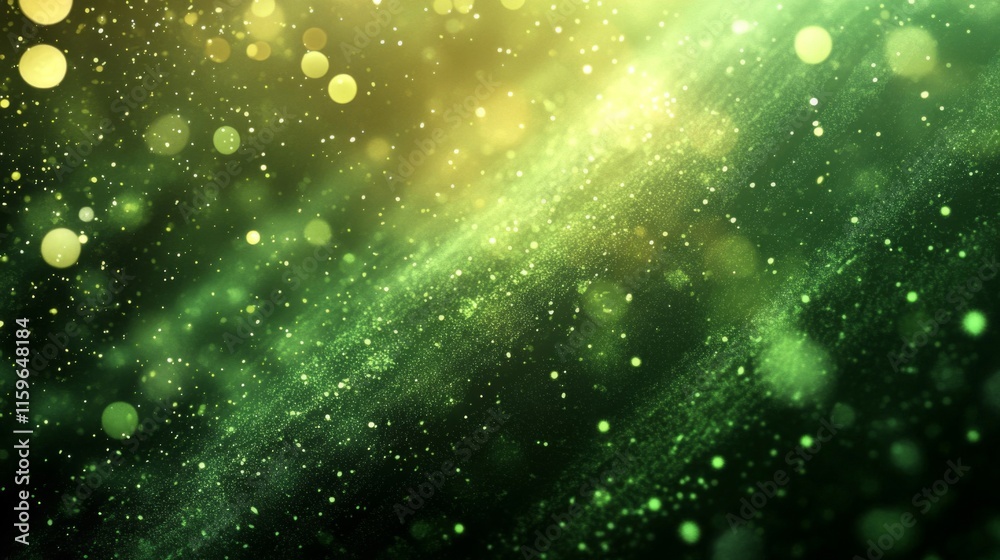 Abstract Green And Gold Glitter Background Abstract Green And Gold Glitter Background