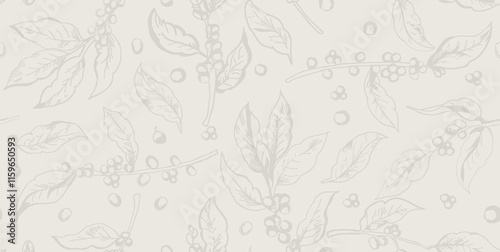 COFFE AND LEAF PATTREN