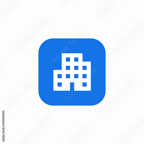 apartments building icon sign vector