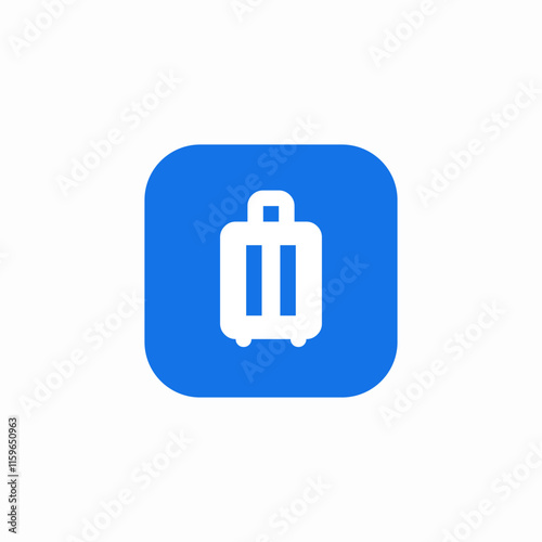 baggage luggage icon sign vector