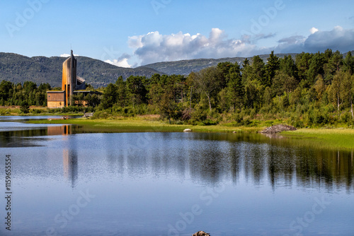 Die Kulturkirche von Geilo am See photo