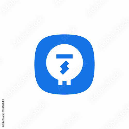 electricity meter icon sign vector