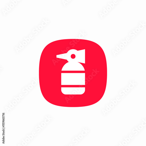 fire extinguisher icon sign vector