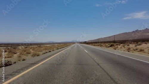 395 Scenic Byway Southbound 3 Owens Lake to Ridgecrest 14 Front View Multi Cam photo