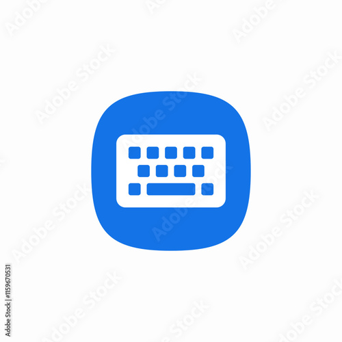 keyboard computer icon sign vector