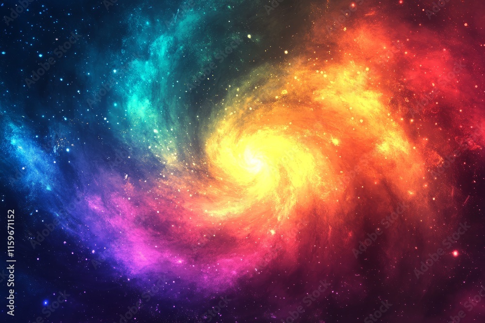 Naklejka premium whirlwind of bright rainbow colors ,vector background