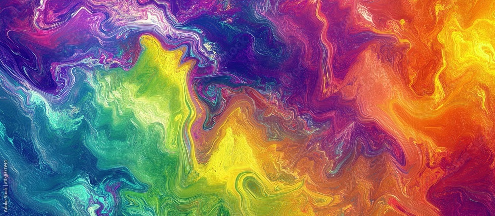 Vibrant psychedelic rainbow marble texture. Vibrant psychedelic rainbow marble texture.