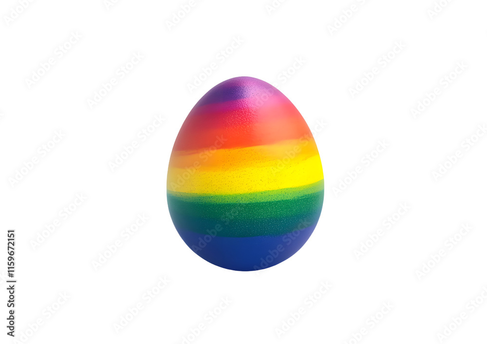 Rainbow easter egg isolated on white background. Pride, LGBTQ, gay lesbian concepts. Rainbow easter egg isolated on white background. Pride, LGBTQ, gay lesbian concepts.