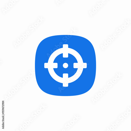 target aim icon sign vector